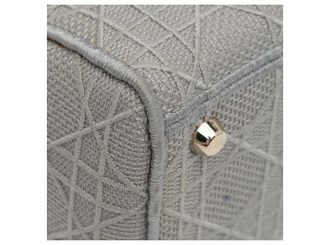 Dior Grau Canvas Cannage Lady D Lite Medium Braun - Ansicht 18