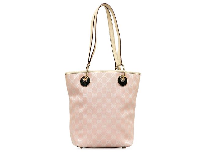 Bolso Tote Eclipse de lona GG rosa de Gucci - vista 3