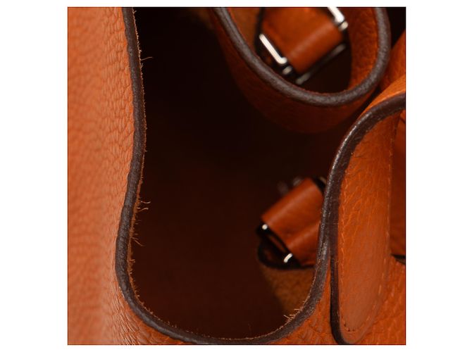 Hermès Orange Clemence Picotin Lock 22 - vue 11