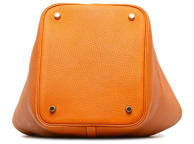 Hermès Orange Clemence Picotin Lock 22 - vue 4