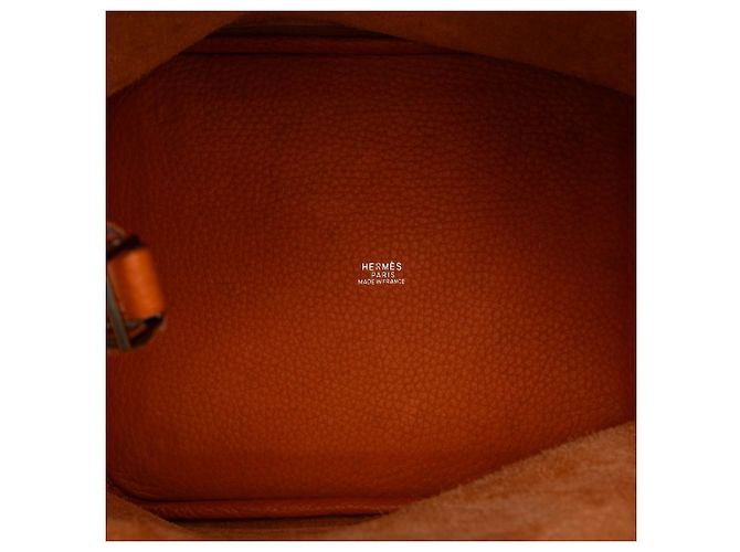 Hermès Orange Clemence Picotin Lock 22 - vue 5