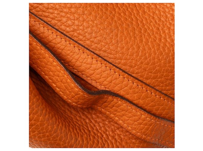 Hermès Orange Clemence Picotin Lock 22 - vue 7