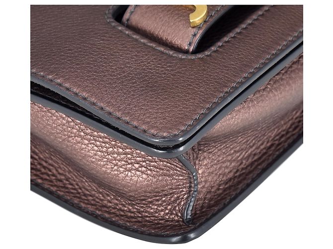 Dior Marrón Medium J'Adior Chain Flap Castaño Bronce - vista 10