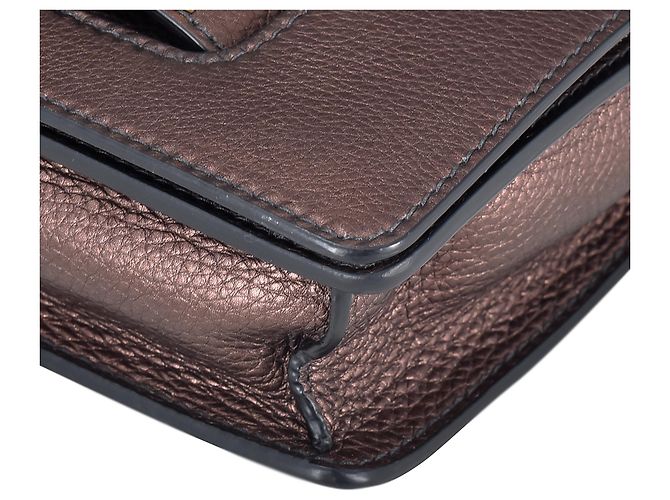 Dior Marrón Medium J'Adior Chain Flap Castaño Bronce - vista 7