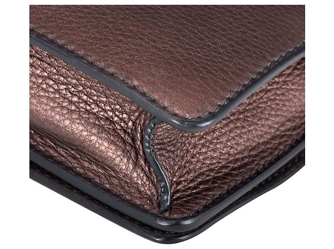 Dior Marrón Medium J'Adior Chain Flap Castaño Bronce - vista 9