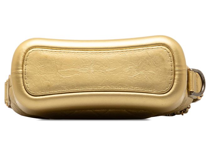 Chanel Gabrielle Crossbody in agnello metallizzato oro Small D'oro - vista 4