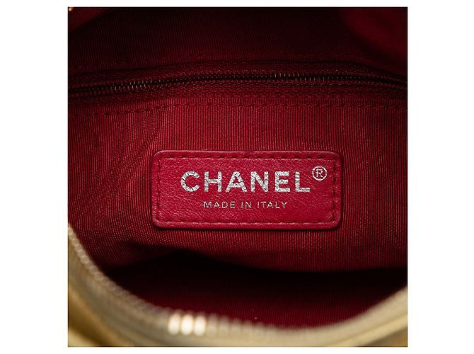 Chanel Gabrielle Crossbody in agnello metallizzato oro Small D'oro - vista 6
