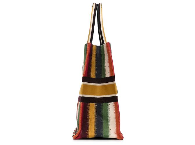 Book Tote Dior a righe gialle, Large Giallo - vista 3