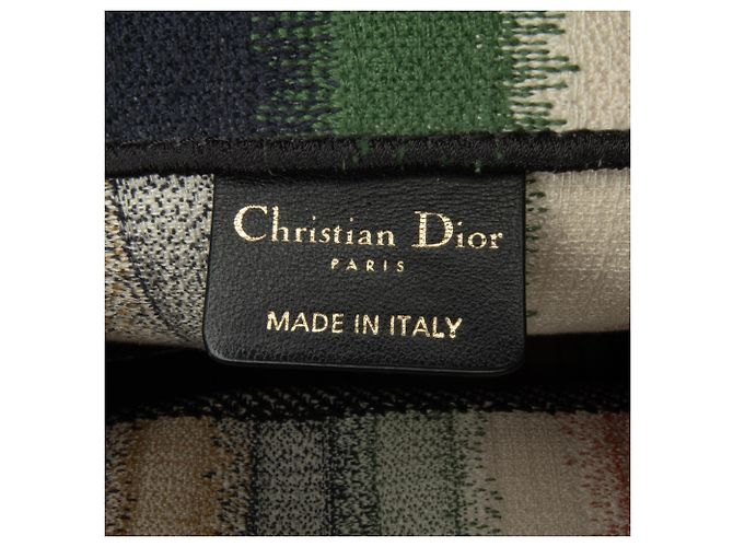 Book Tote Dior a righe gialle, Large Giallo - vista 7