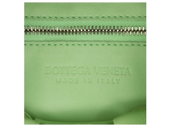 Bottega Veneta Borsa a tracolla Cassette in nappa Intrecciato verde - vista 7