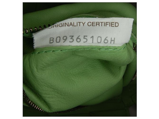Bottega Veneta Borsa a tracolla Cassette in nappa Intrecciato verde - vista 9