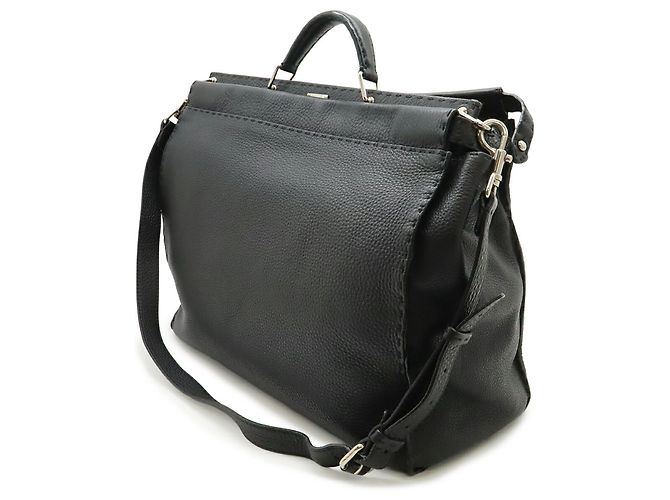 Fendi Monster Bugs Selleria Peekaboo Tote Bag Schwarz - Ansicht 3