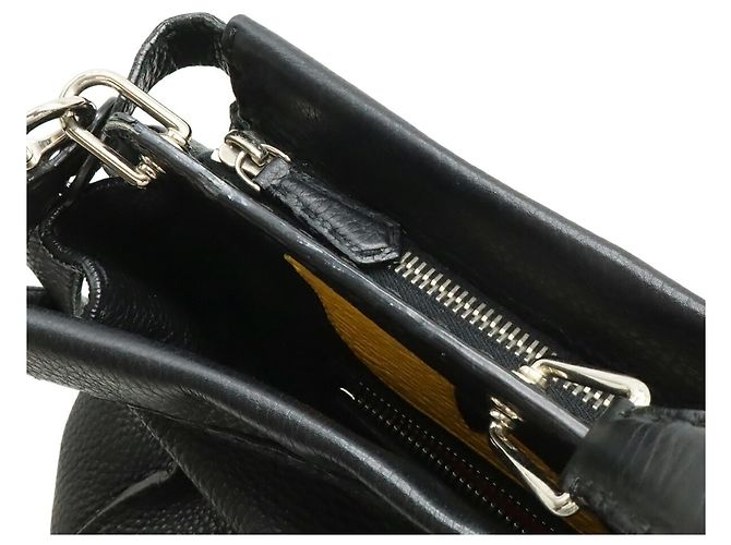 Fendi Monster Bugs Selleria Peekaboo Tote Bag Schwarz - Ansicht 6