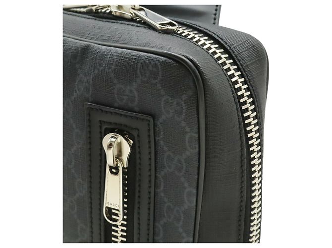Borsa a tracolla GUCCI GG Supreme Web Stripe Marrone Nero Rosso Blu navy - vista 7
