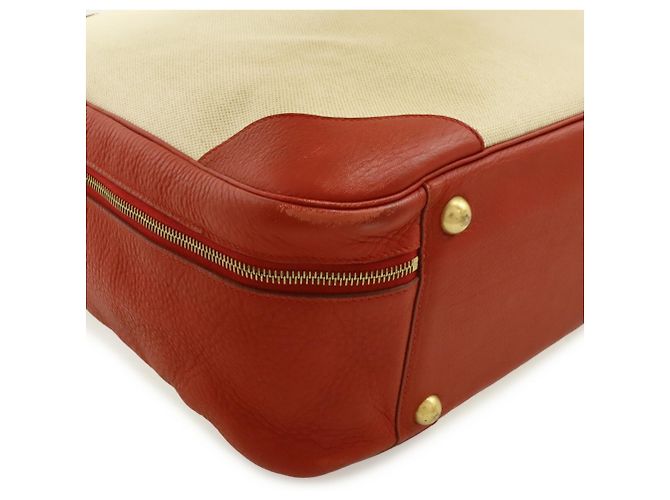 Hermès Borsa Boston Hermes Victoria 50 Rosso - vista 4