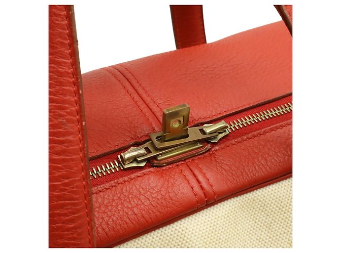 Hermès Borsa Boston Hermes Victoria 50 Rosso - vista 6