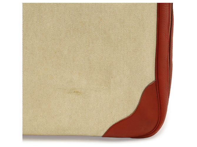 Hermès Borsa Boston Hermes Victoria 50 Rosso - vista 9