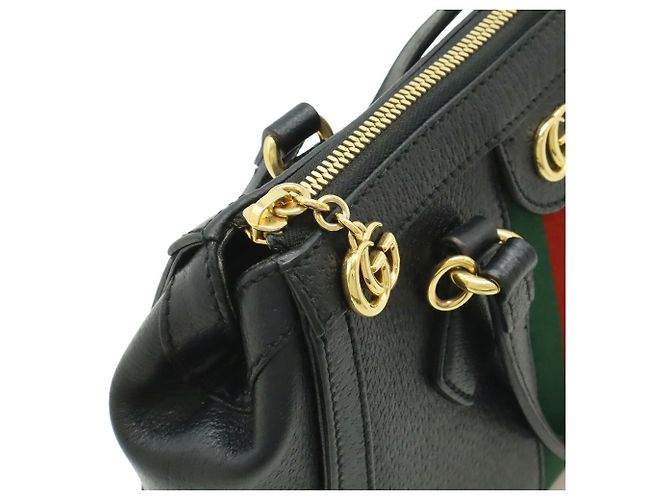 Borsa Tote Small Ophidia Gucci Nero Rosso Verde - vista 6