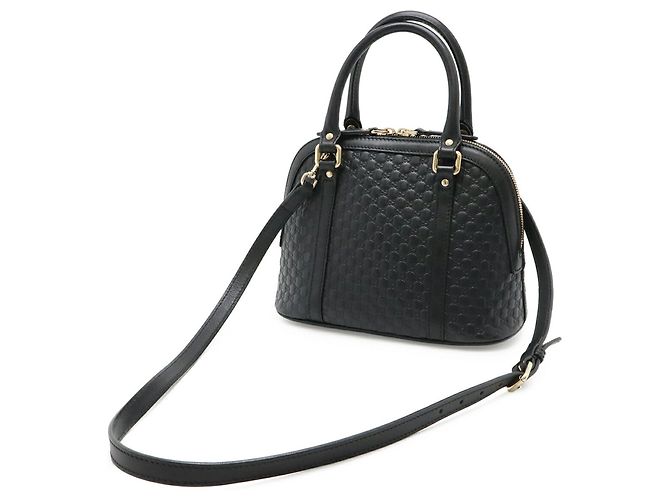 Gucci Microguccissima Black Leather Handbag - view 3