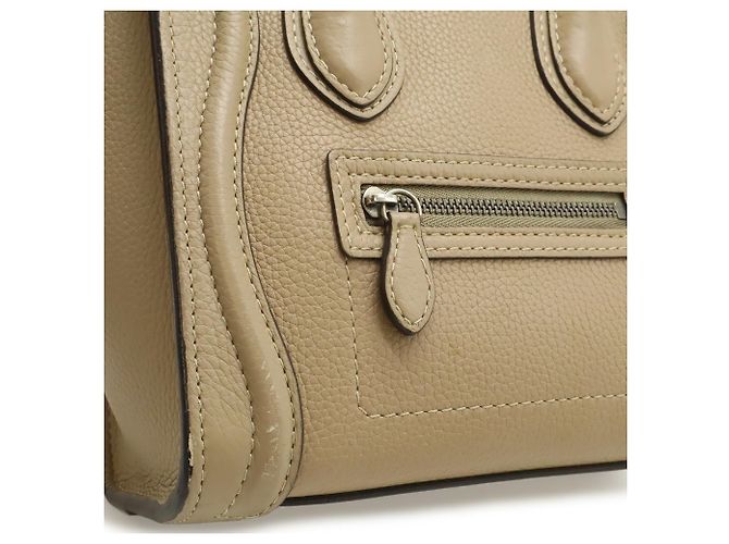 Céline Borsa Celine Luggage Nano Shopper Beige - vista 10