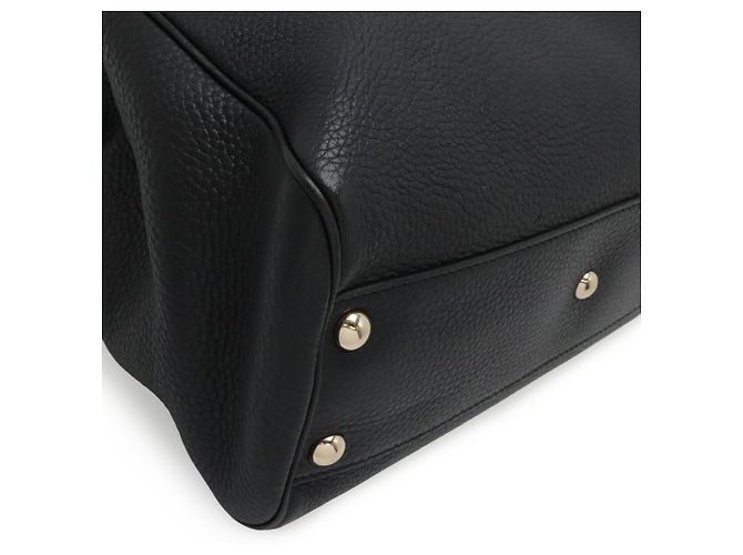 Borsa Shopper Piccola Gucci Bamboo Nero - vista 4