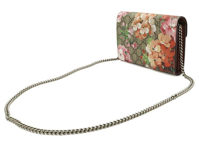 Bolsa Clutch Gucci Dionysus GG Blooms Bege - vista 3