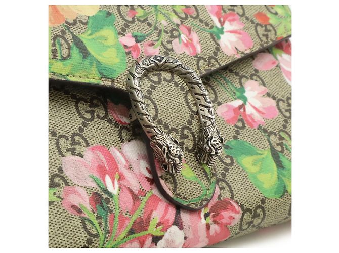 Bolsa Clutch Gucci Dionysus GG Blooms Bege - vista 6