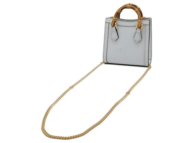Borsa GUCCI Diana Nano Blu - vista 3
