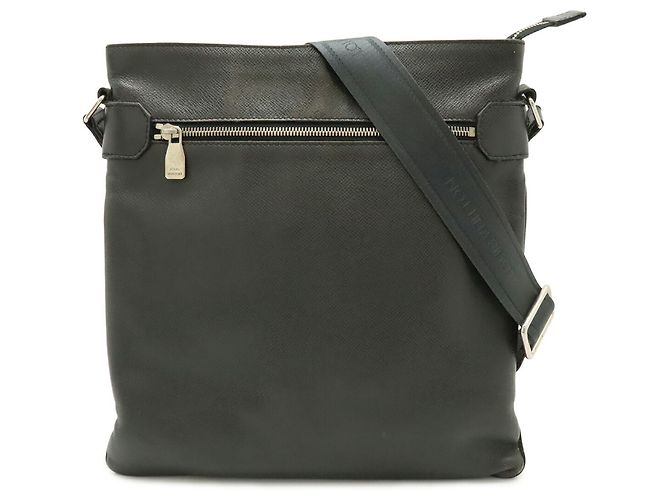 Borsa a Spalla Louis Vuitton Taiga Sasha Nero Grigio - vista 2