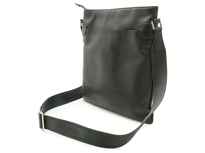 Borsa a Spalla Louis Vuitton Taiga Sasha Nero Grigio - vista 3