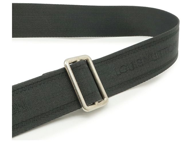 Borsa a Spalla Louis Vuitton Taiga Sasha Nero Grigio - vista 6