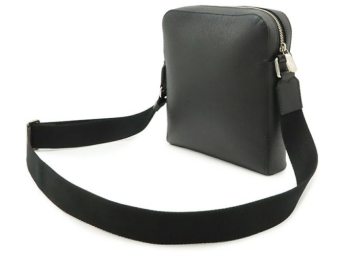 Borsa a tracolla Louis Vuitton Taiga Anton Nero Grigio - vista 3