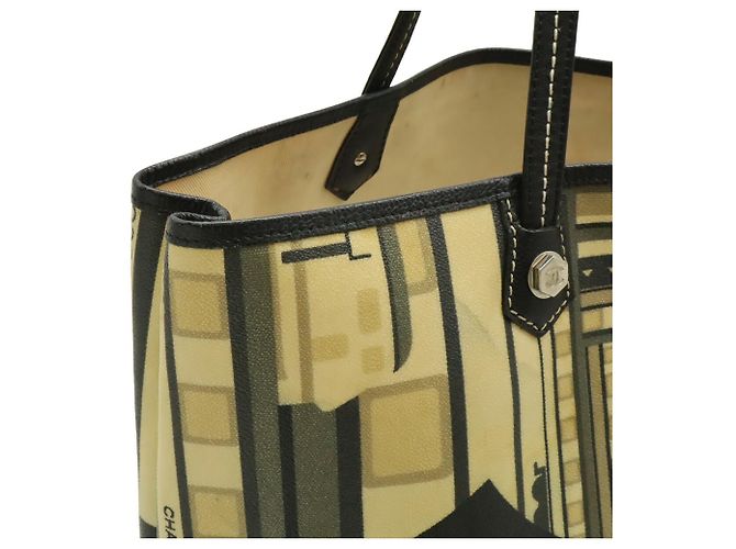 Borsa Tote Chanel Central Station Beige Blu navy - vista 5