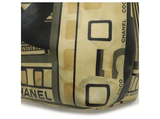 Borsa Tote Chanel Central Station Beige Blu navy - vista 9