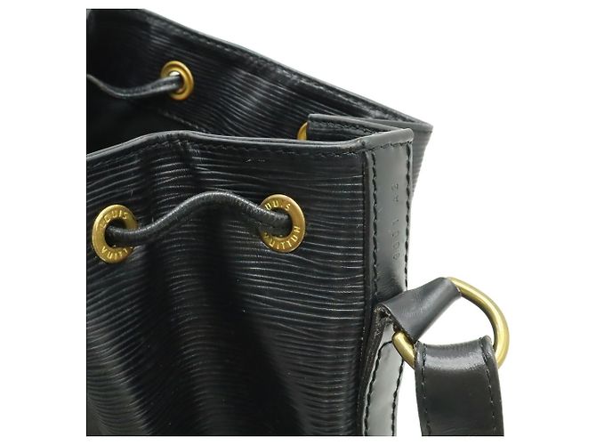 Borsa a Spalla Louis Vuitton Epi Noe Nero - vista 7