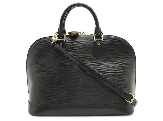 Borsa Louis Vuitton Epi Alma Nero - vista 2
