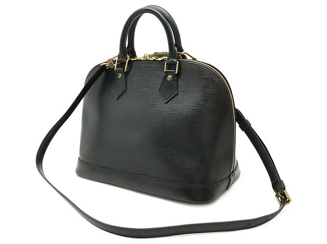 Borsa Louis Vuitton Epi Alma Nero - vista 3