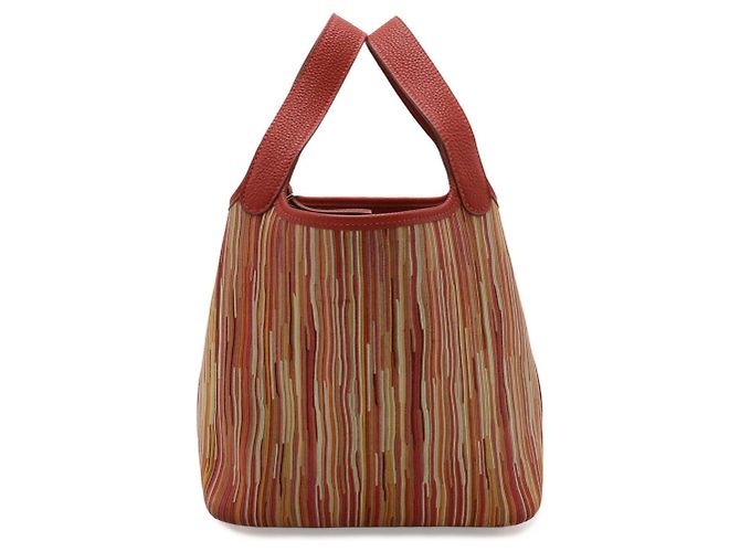 Hermès Borsa Tote Hermes Picotin PM Rosso Multicolore - vista 2