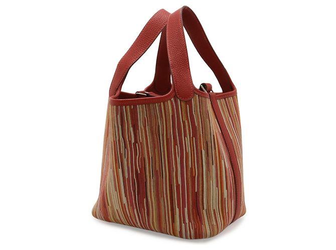 Hermès Borsa Tote Hermes Picotin PM Rosso Multicolore - vista 3