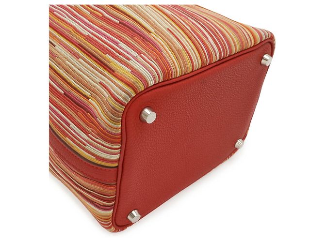 Hermès Borsa Tote Hermes Picotin PM Rosso Multicolore - vista 4