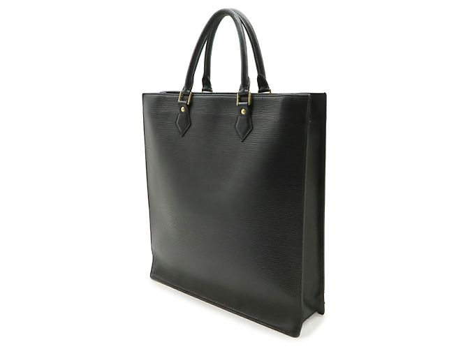 Borsa Tote Louis Vuitton Epi Sac Plat Nero - vista 3