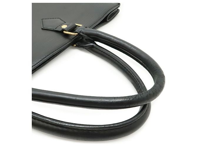 Borsa Tote Louis Vuitton Epi Sac Plat Nero - vista 5
