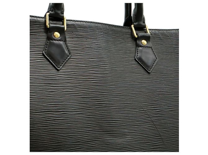 Borsa Tote Louis Vuitton Epi Sac Plat Nero - vista 9
