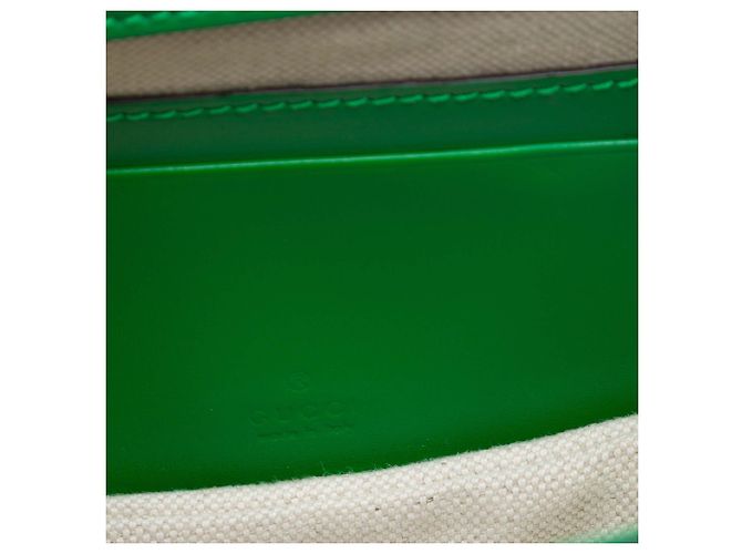 Bamboo Bolsa Gucci Mini em couro de bezerro verde 1947 com alça de bambu - vista 5