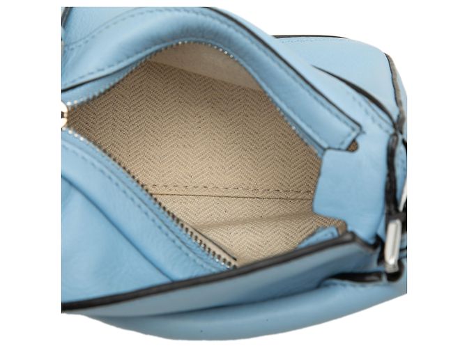 Borsa Nano Puzzle in pelle di vitello blu LOEWE Blu chiaro - vista 4