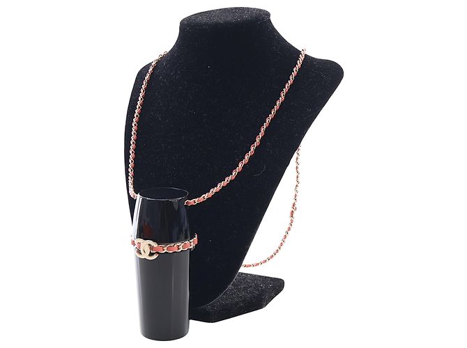 Chanel Black Lucite Lipstick Case On Chain - view 3