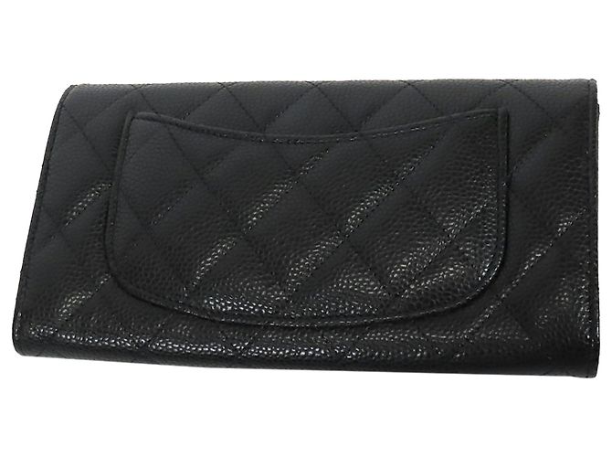 Portafoglio classico in caviar nero Chanel - vista 3