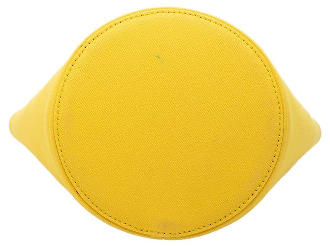 Borsa a secchiello Wave in tela gialla XS di Balenciaga Giallo - vista 3