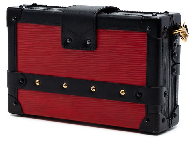 Petite Malle Louis Vuitton Petit Malle in Epi rosso - vista 2