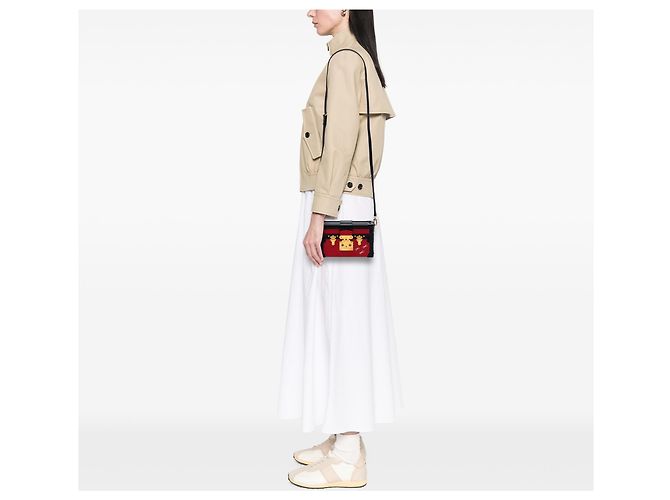 Petite Malle Louis Vuitton Petit Malle in Epi rosso - vista 6